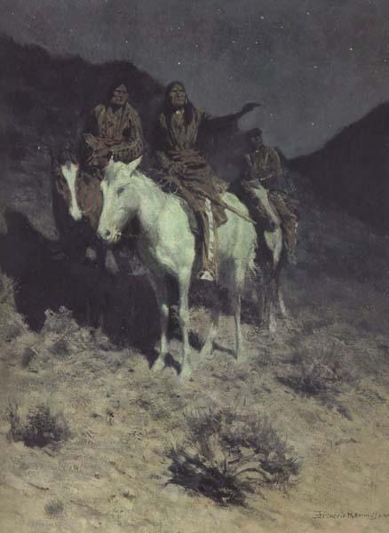 Frederic Remington Indian Scouts at Evening (mk43)